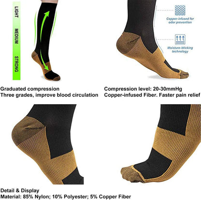 Copper Compression Unisex Socks